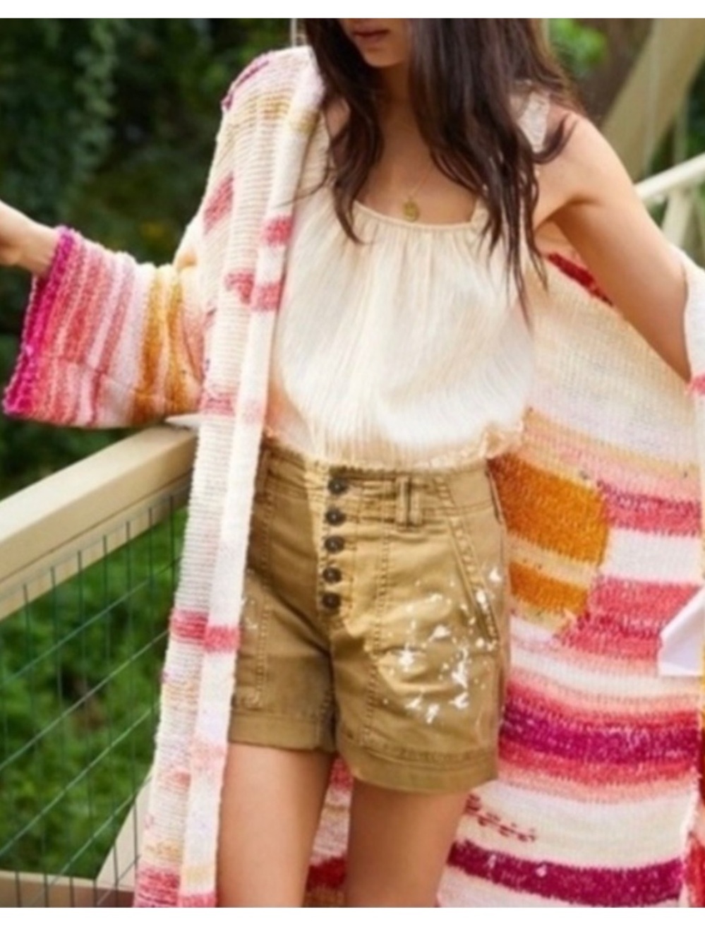 ANTHROPOLOGIE Saturday/Sunday Bethany Striped Cardigan